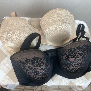 Set of 2 Soma convertible strapless bras
